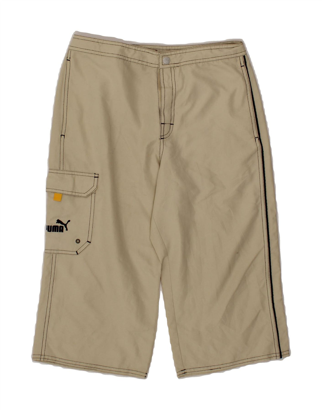 PUMA Boys Bermuda Shorts 11-12 Years Large W28  Beige Vintage Puma and Second-Hand Puma from Messina Hembry 