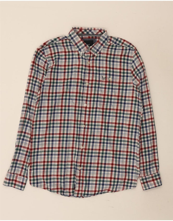 Ανδρικό πουκάμισο Crew Clothing Classic Fit Flannel με μεσαίο πολύχρωμο Gingham