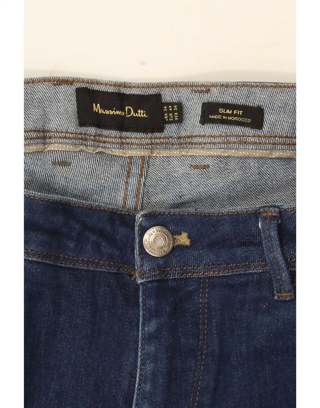 Massimo Dutti Ανδρικό Slim Jeans EU 44 Large W34 L30 Blue