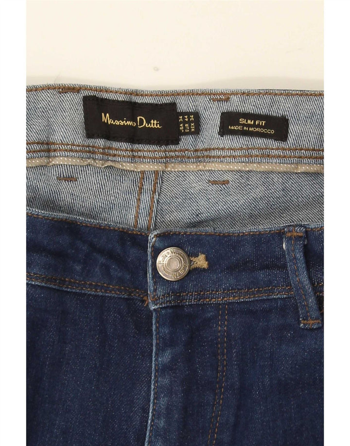 Massimo Dutti Ανδρικό Slim Jeans EU 44 Large W34 L30 Blue