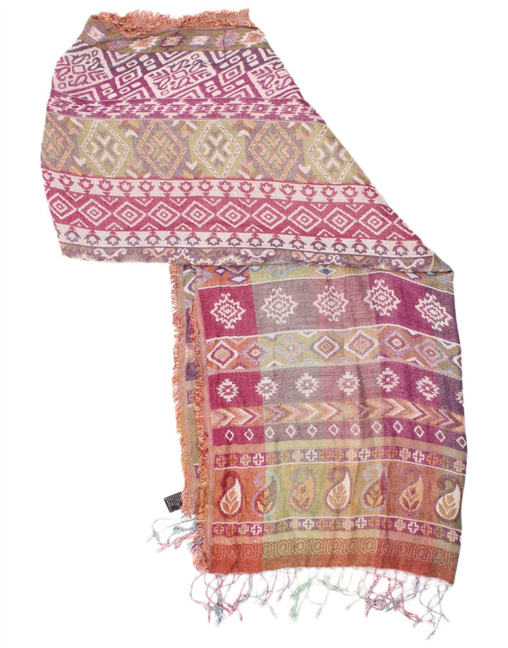 Monsoon γυναικείο ορθογώνιο κασκόλ One Size Πολύχρωμο Fair Isle Bohemian