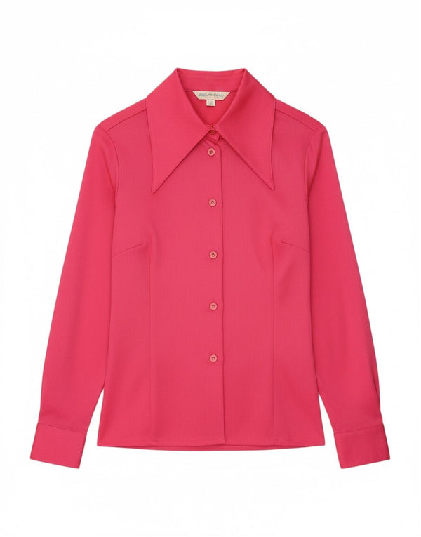 Diolen Loft Womens Shirt Blouse IT 42 Medium Pink Polyester