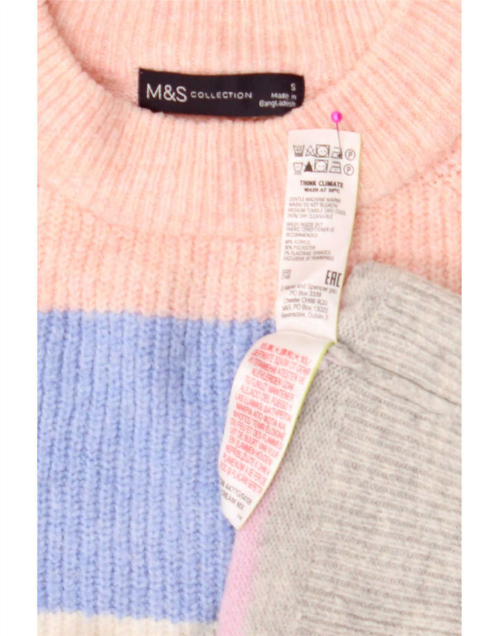 Γυναικείο πουλόβερ Jumper Marks & Spencer UK 10 Small πολύχρωμο ριγέ