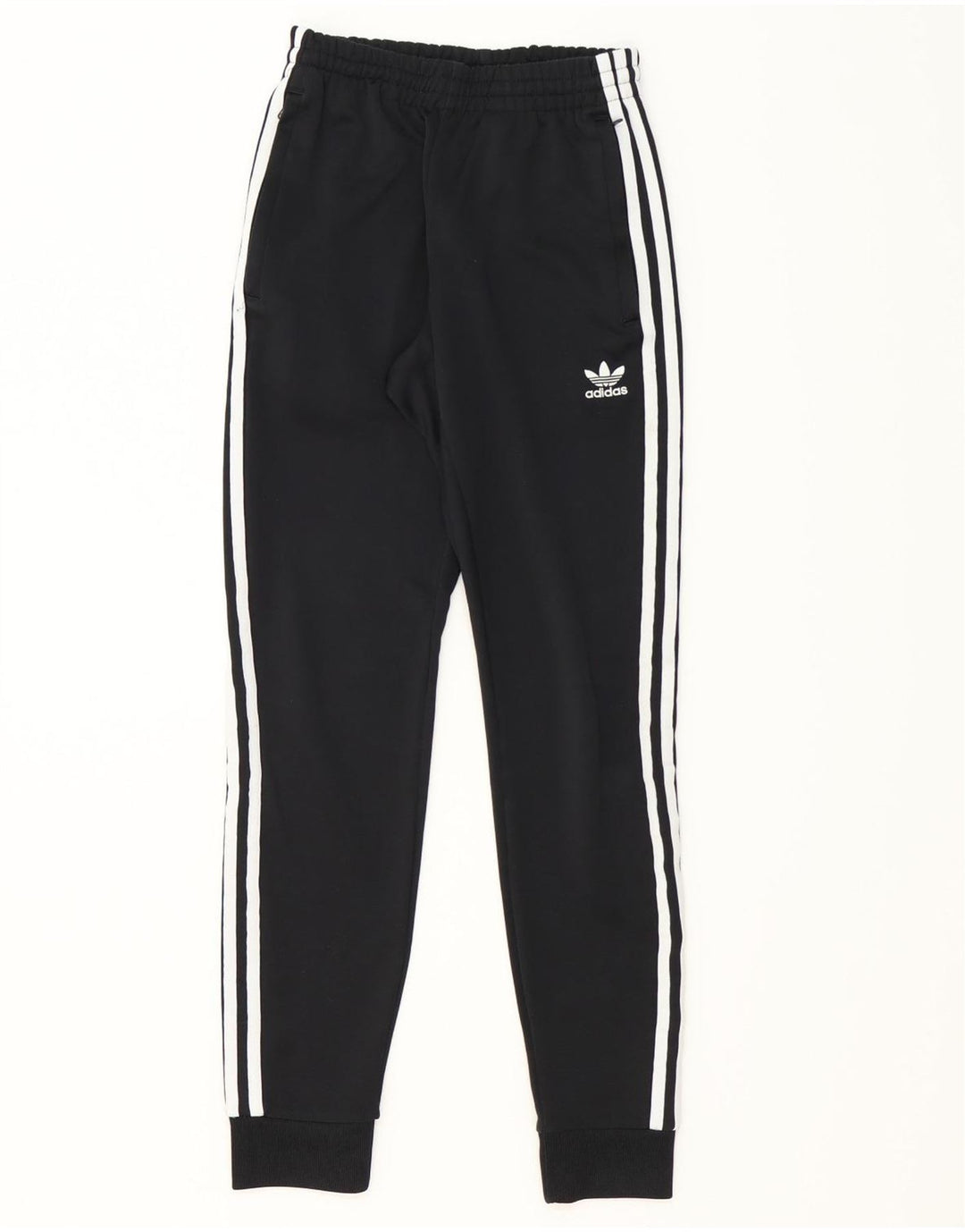 ADIDAS Mens Tracksuit Trousers Joggers XS  Black Polyester Vintage Adidas and Second-Hand Adidas from Messina Hembry 
