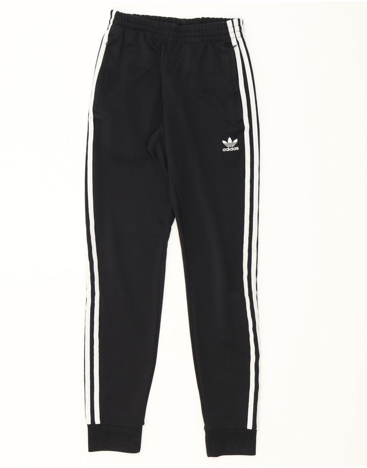 ADIDAS Mens Tracksuit Trousers Joggers XS  Black Polyester Vintage Adidas and Second-Hand Adidas from Messina Hembry 