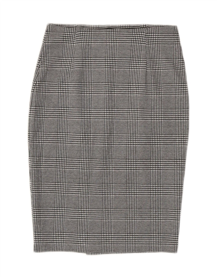 Marks & Spencer Γυναικεία Pencil Φούστα UK 8 Small W28 Grey Check Polyester