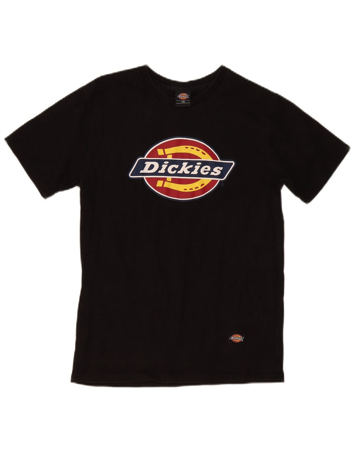 Dickies Γυναικείο γραφικό T-Shirt Top UK 14 Medium Black