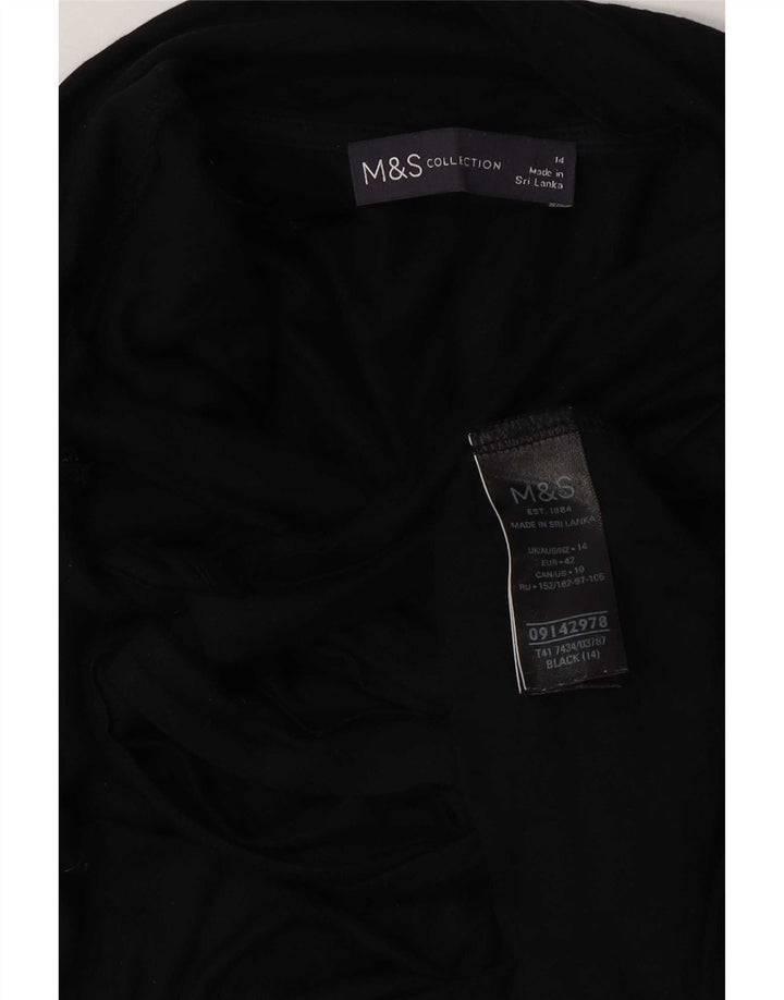 Γυναικεία μπλούζα Marks & Spencer Top UK 14 Large Navy Blue Viscose