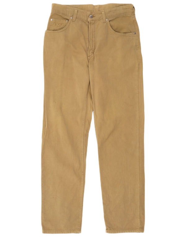 Joop Ανδρικό ίσιο καθημερινό παντελόνι EU 48 Medium W32 L30 Μπεζ βαμβακερό