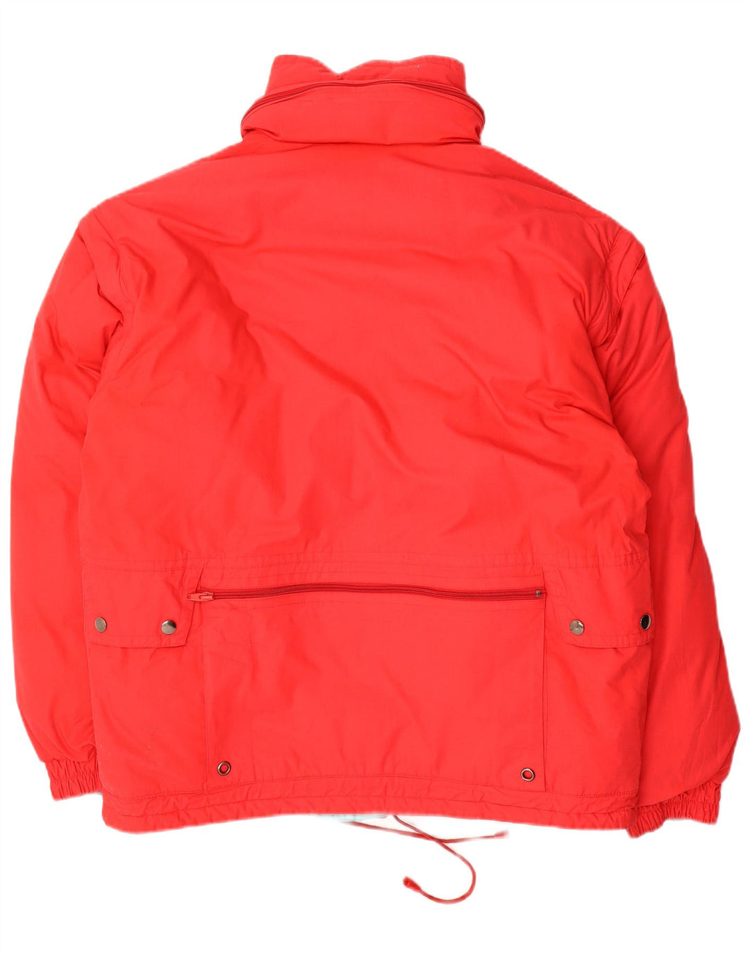 Vintage Ανδρικό με κουκούλα αναστρέψιμο μπουφάν UK 38 Medium Πολύχρωμο Χειμώνα