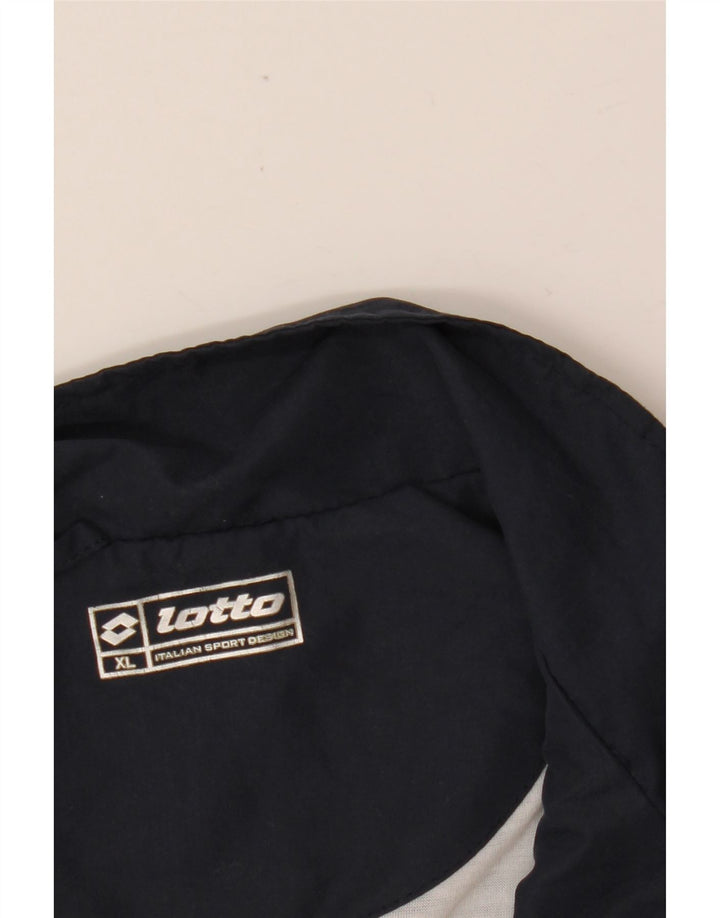 Ανδρική αθλητική φόρμα γραφικών LOTTO Top Jacket XL Navy Blue Colourblock