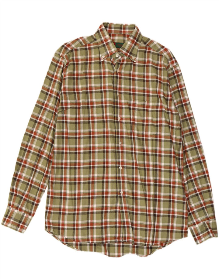 Ανδρικό φανελένιο πουκάμισο VINTAGE Νούμερο 39 Medium Khaki Check