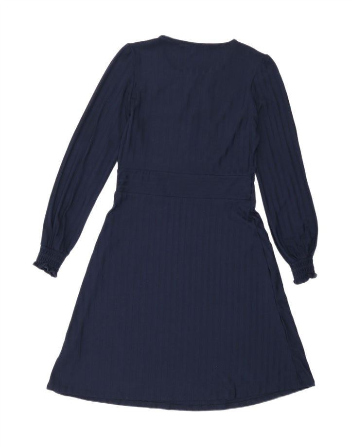 Marks & Spencer Γυναικείο μακρυμάνικο φόρεμα A-Line UK 12 Medium Navy Blue