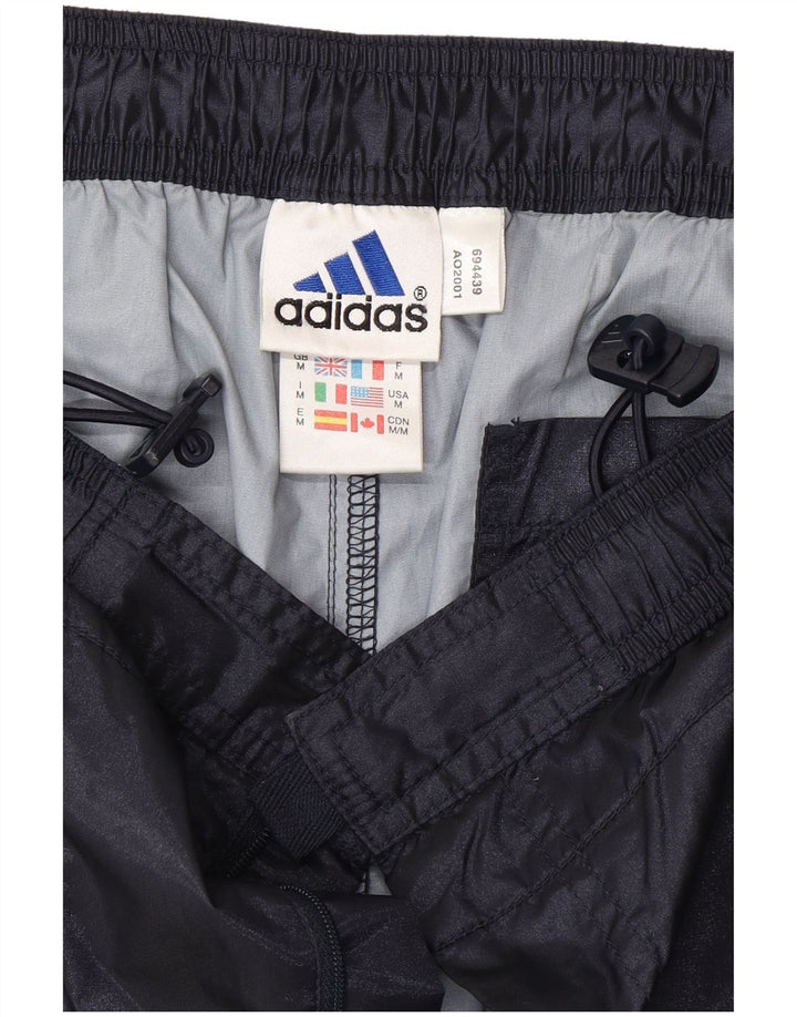 Ανδρικό αδιάβροχο παντελόνι Adidas με μεσαίο μπλε ναυτικό πολυεστέρα