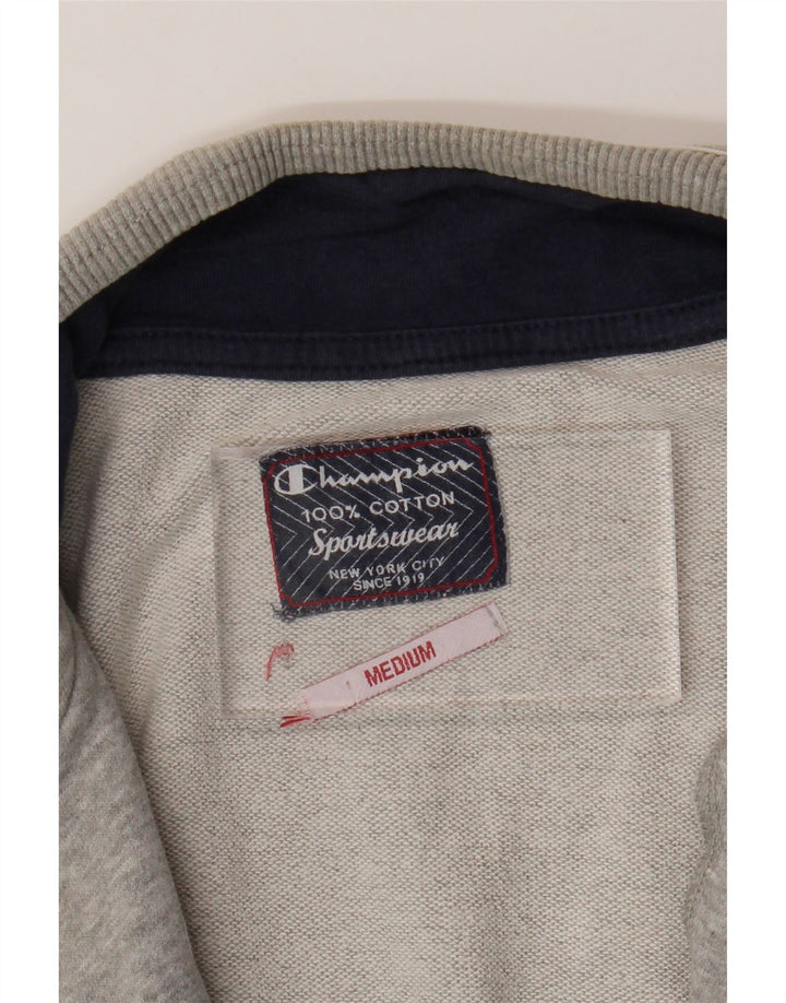 Ανδρική φόρμα Champion Graphic Top Jacket Βαμβακερό μεσαίο γκρι