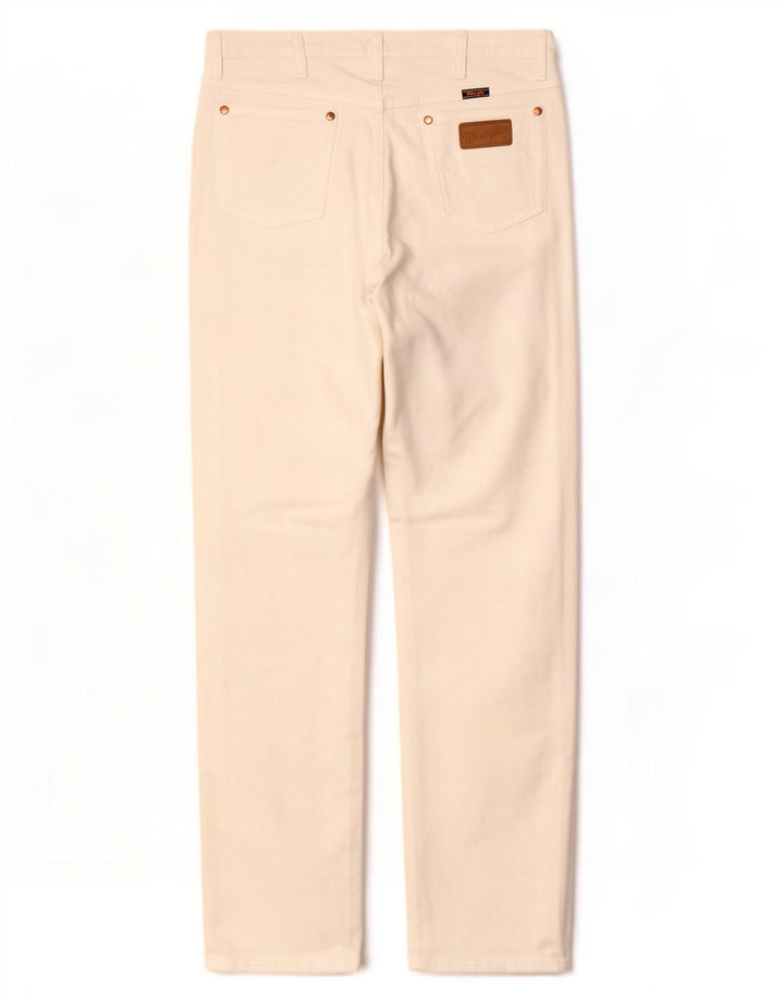 Wrangler Γυναικείο ίσιο τζιν W35 L30 Λευκό βαμβακερό