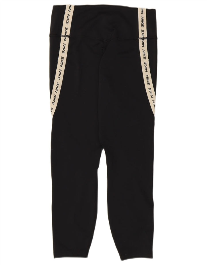 Γυναικεία γραφικά κολάν NIKE Dri Fit UK 12 Medium Black Colourblock