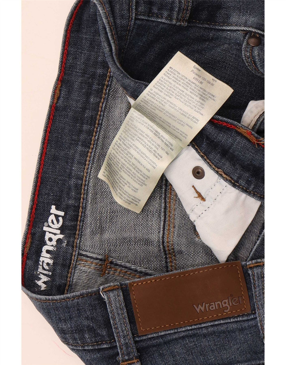 Ανδρικό τζιν Wrangler ίσιο W36 L34 Μπλε βαμβακερό