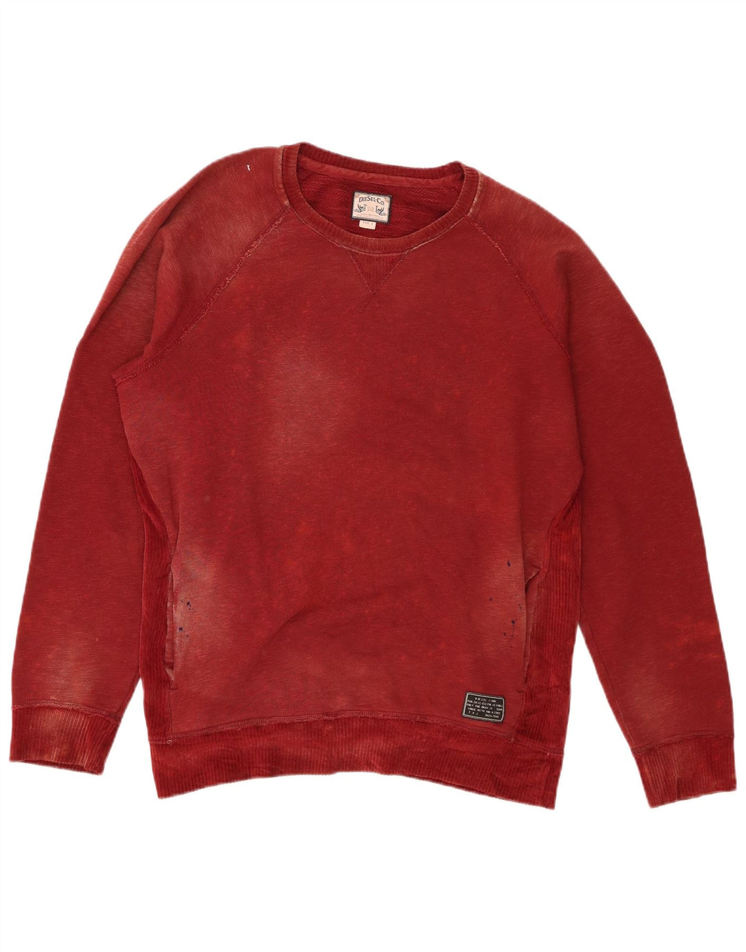 Diesel Ανδρικό Φούτερ Jumper Μεγάλο Βουργουνδί Βαμβακερό