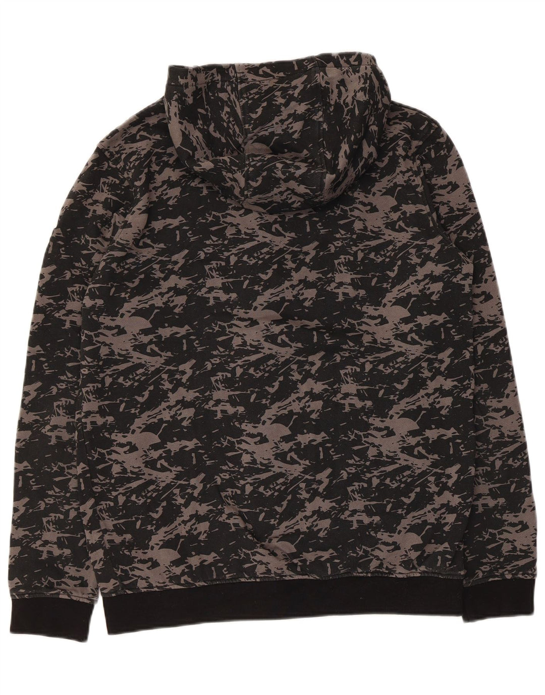 Πουλόβερ με κουκούλα με φερμουάρ Lyle & Scott Boys Abstract Pattern Μαύρο 15-16 ετών