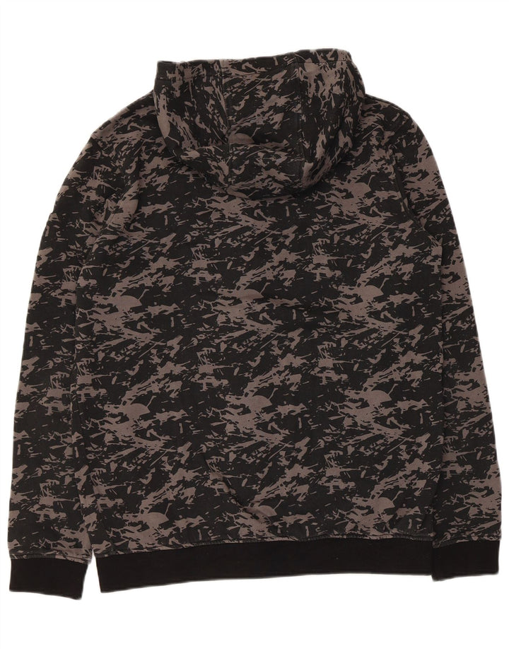 Πουλόβερ με κουκούλα με φερμουάρ Lyle & Scott Boys Abstract Pattern Μαύρο 15-16 ετών