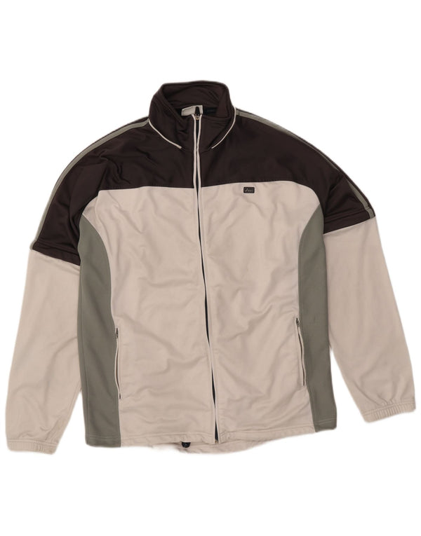 Ανδρική φόρμα Asics Top Jacket Large White Colourblock