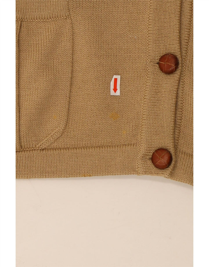 LUISA SPAGNOLI Γυναικείο πουλόβερ ζακέτα UK 14 Μεγάλο μπεζ μαλλί