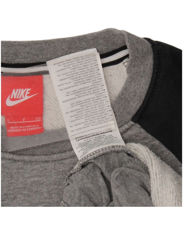 Ανδρικό γραφικό φούτερ Nike Jumper Μικρό γκρι βαμβακερό χρώμα