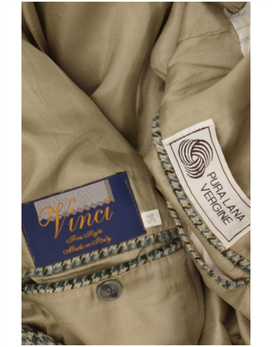 Vinci Ανδρικό σακάκι σακάκι με 2 κουμπιά IT 54 2XL Grey Check Wool