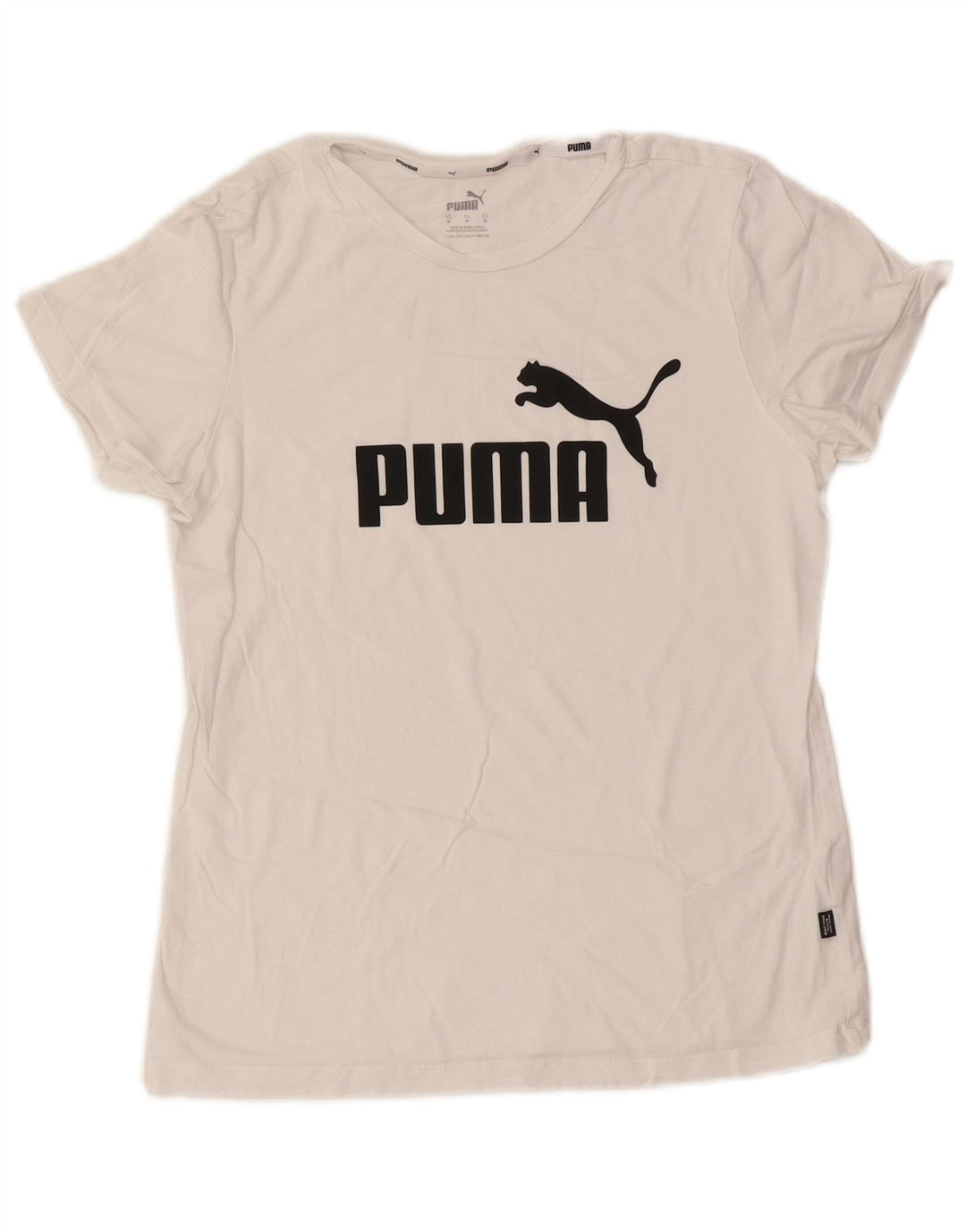 Γυναικείο γραφικό T-Shirt Puma Top UK 12 Medium White