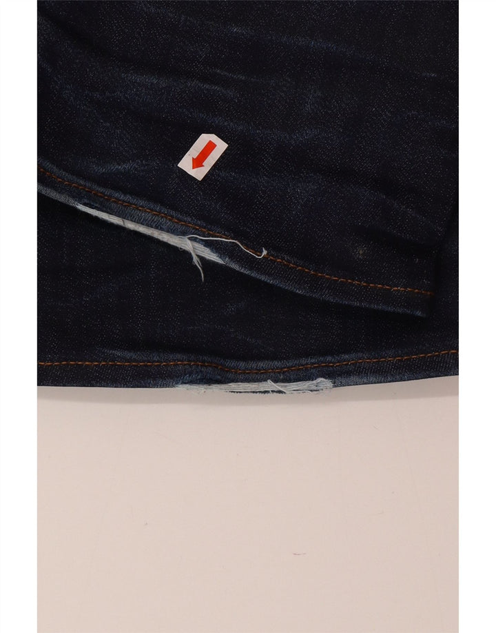 G-STAR Ανδρικά 3301 Distressed Regular Tapered Jeans W34 L32 Navy Blue Cotton