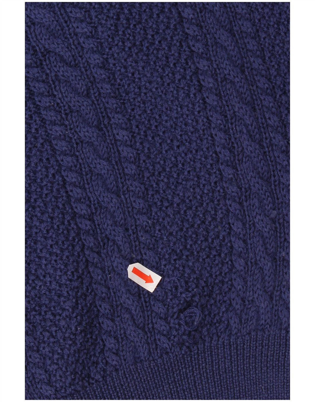 Ανδρικό πουλόβερ VINTAGE Crew Neck Jumper XL Navy Blue Virgin Wool