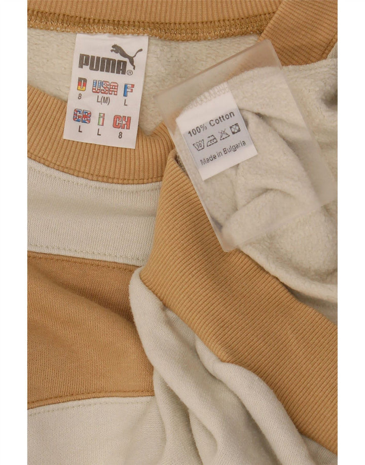 Ανδρικό φούτερ PUMA Jumper σε μεγάλο λευκό χρώμα, βαμβακερό