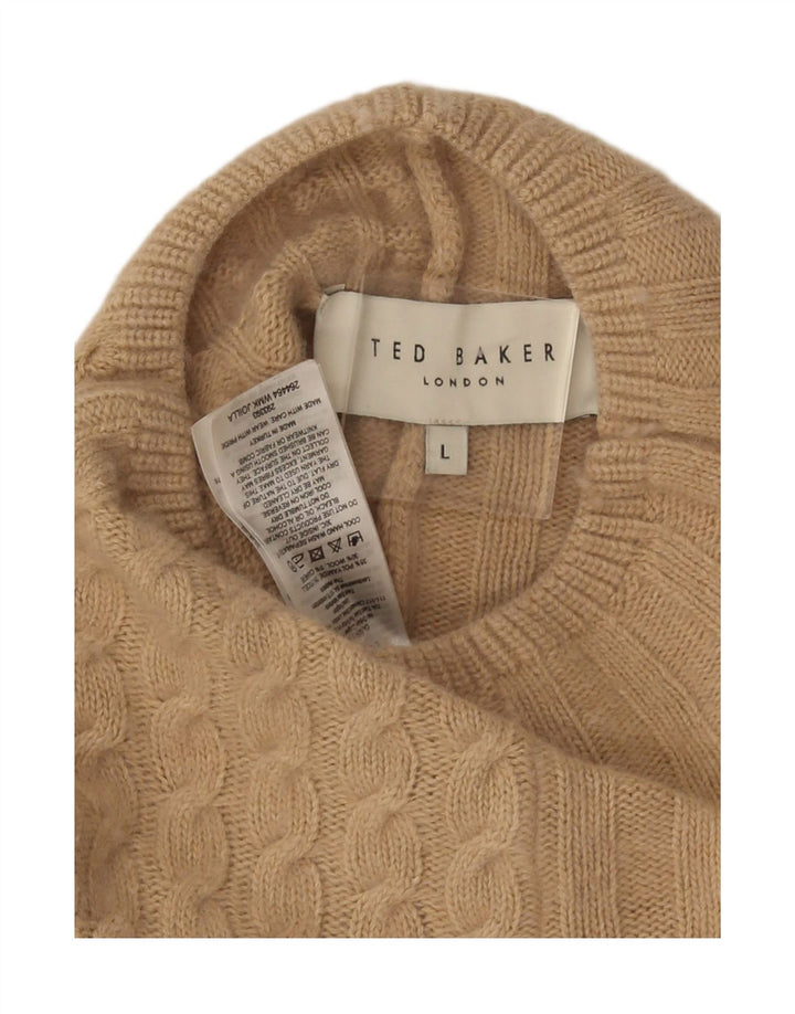Ted Baker Γυναικείο Poncho Jumper UK 16 Large Beige Polyamide