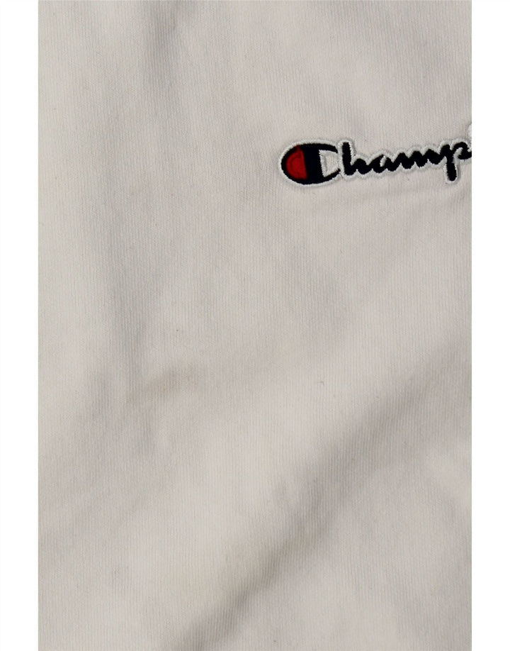 Champion Γυναικείο φούτερ μεγάλου μεγέθους Jumper UK 6 XS Λευκό βαμβακερό