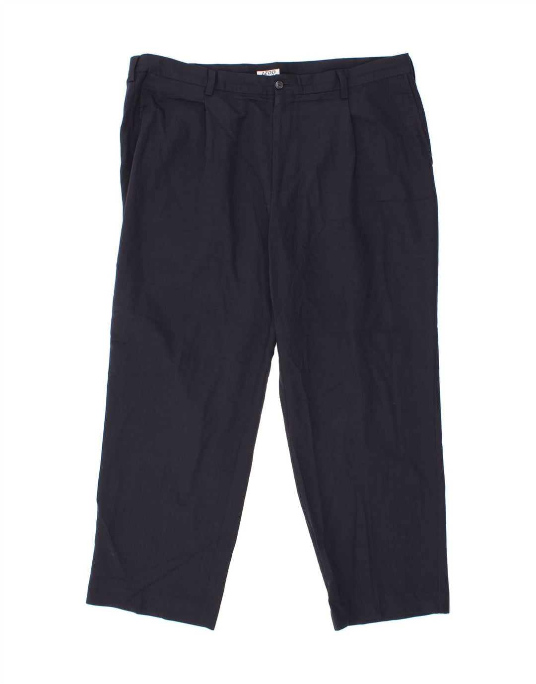 IZOD Mens Pegged Chino Trousers W42 L30 Navy Blue Polyester Vintage Izod and Second-Hand Izod from Messina Hembry 