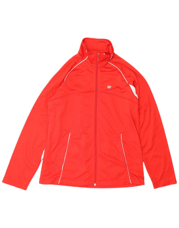 Γυναικεία αθλητική φόρμα LOTTO Top Jacket UK 14 Medium Red Colourblock Polyester