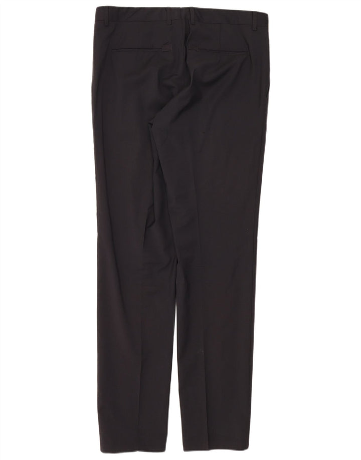 Calvin Klein Ανδρική φόρμα 2 κουμπιών IT 50 Large W34 L33 Μαύρο μαλλί