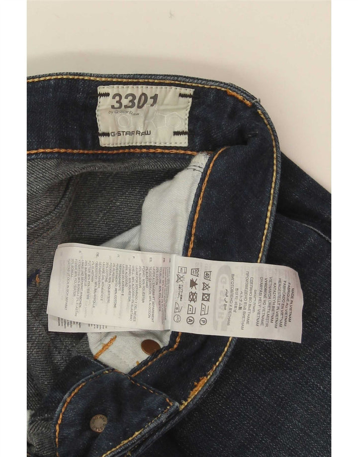G-Star Γυναικείο 3301 Slim Jeans W26 L32 Μπλε βαμβακερό