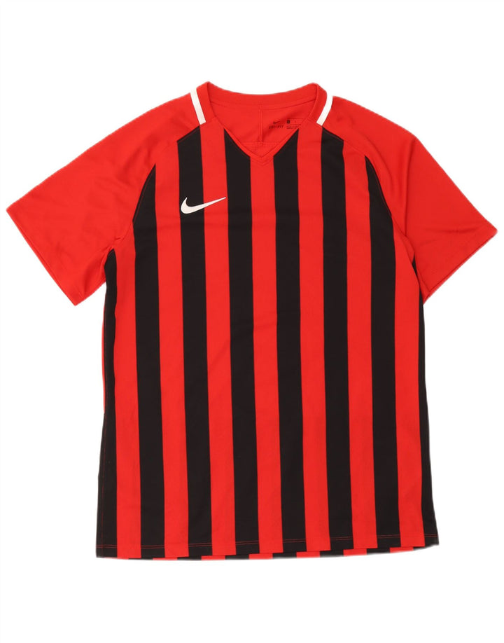 Ανδρικό T-Shirt Nike Dri Fit Top μεγάλο κόκκινο ριγέ πολυεστέρα