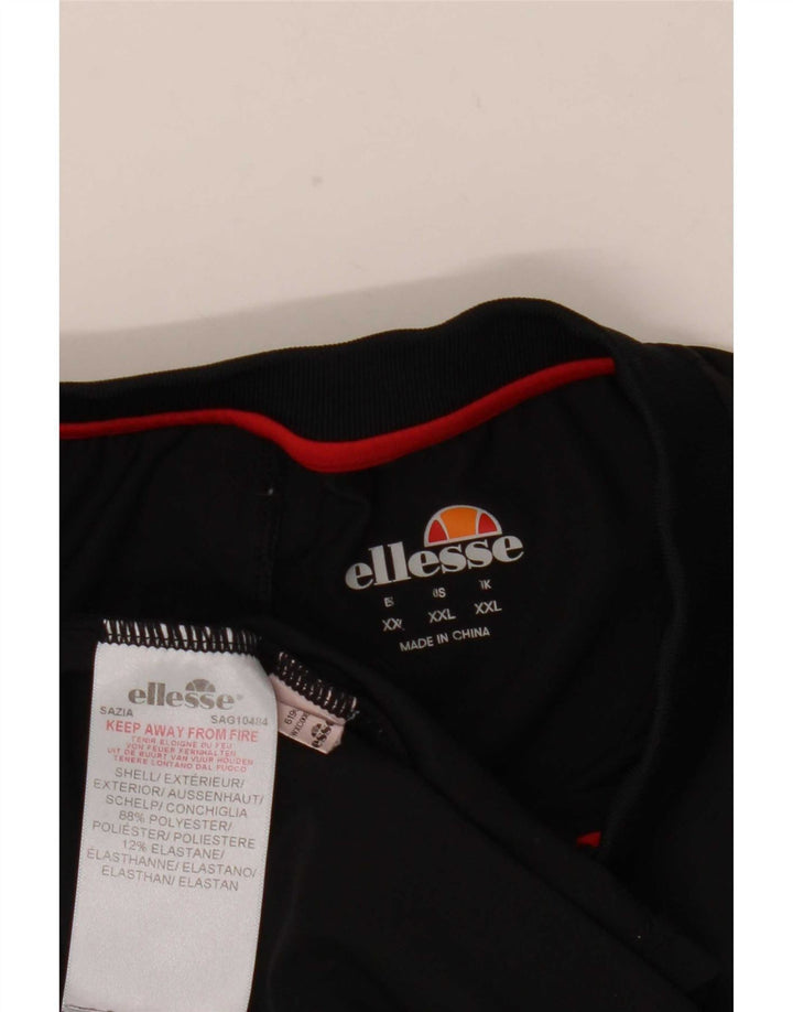 Ellesse Ανδρικό Πόλο Μπλουζάκι 2XL Μαύρο Colourblock Πολυεστέρας