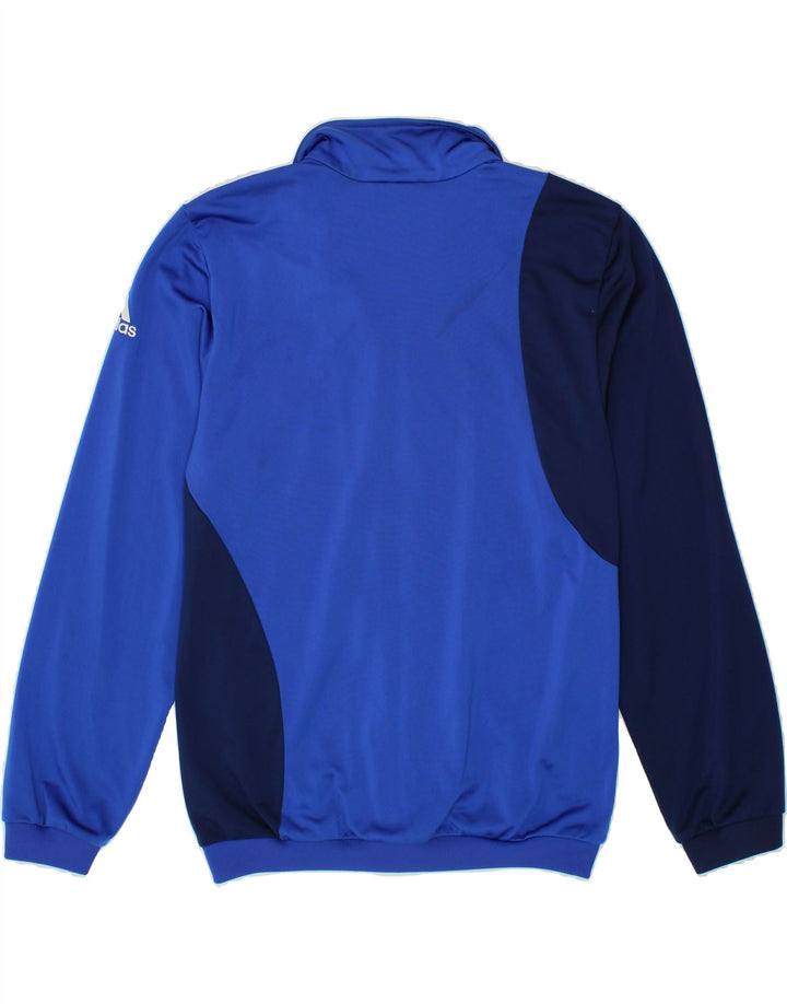 ADIDAS Mens Tracksuit Top Jacket Medium Blue Colourblock Polyester Vintage Adidas and Second-Hand Adidas from Messina Hembry 