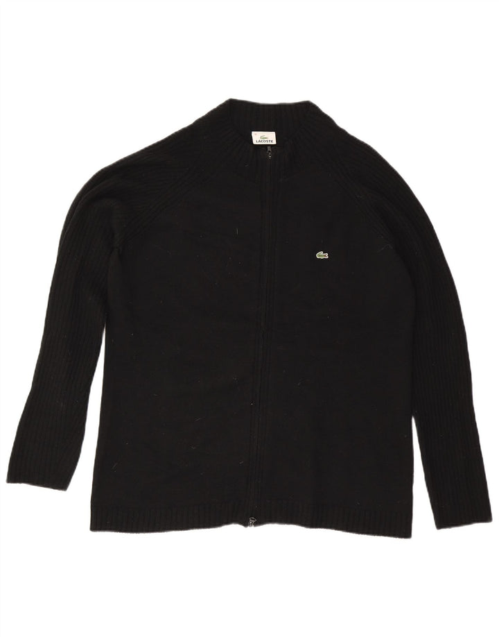 Γυναικείο πουλόβερ ζακέτα Lacoste Μέγεθος 46 XL Μαύρο Μαλλί
