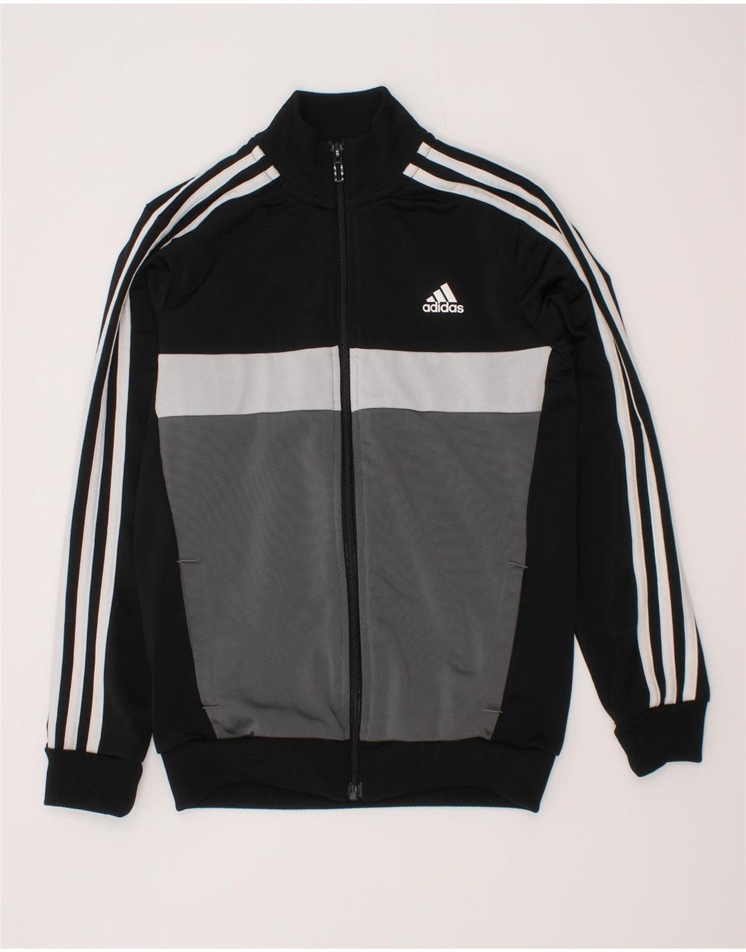 Adidas Boys αθλητική φόρμα Adidas Top Jacket 9-10 Years Black Colourblock Polyester