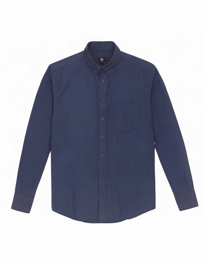 Ανδρικό πουκάμισο Dack's Regular Fit Μικρό Navy Blue Gingham Cotton