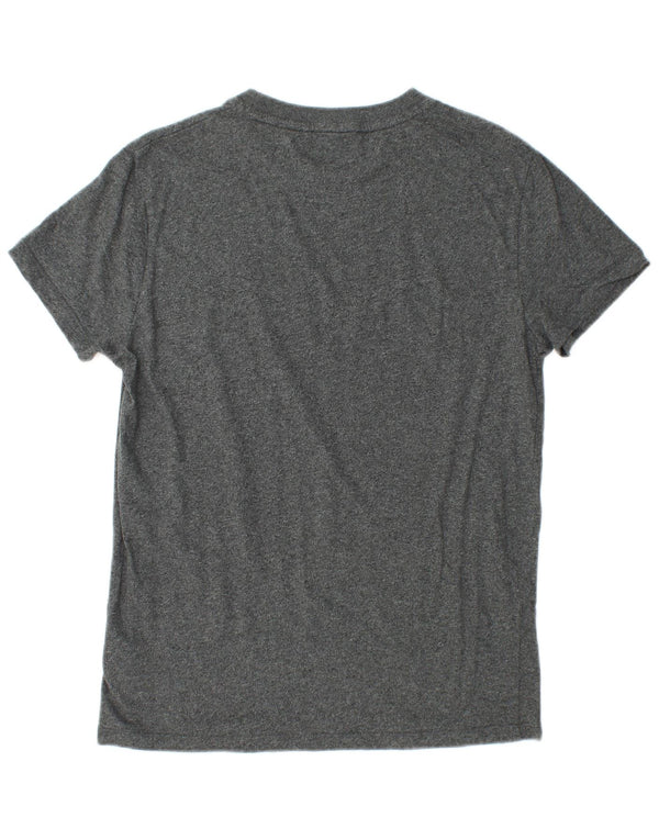 Ανδρικό μπλουζάκι SUPERDRY Τοπ μεσαίου γκρι βαμβακερό