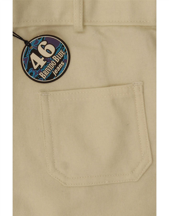 Vintage Γυναικείο Bootcut Casual Παντελόνι Large W30 L32 Off White