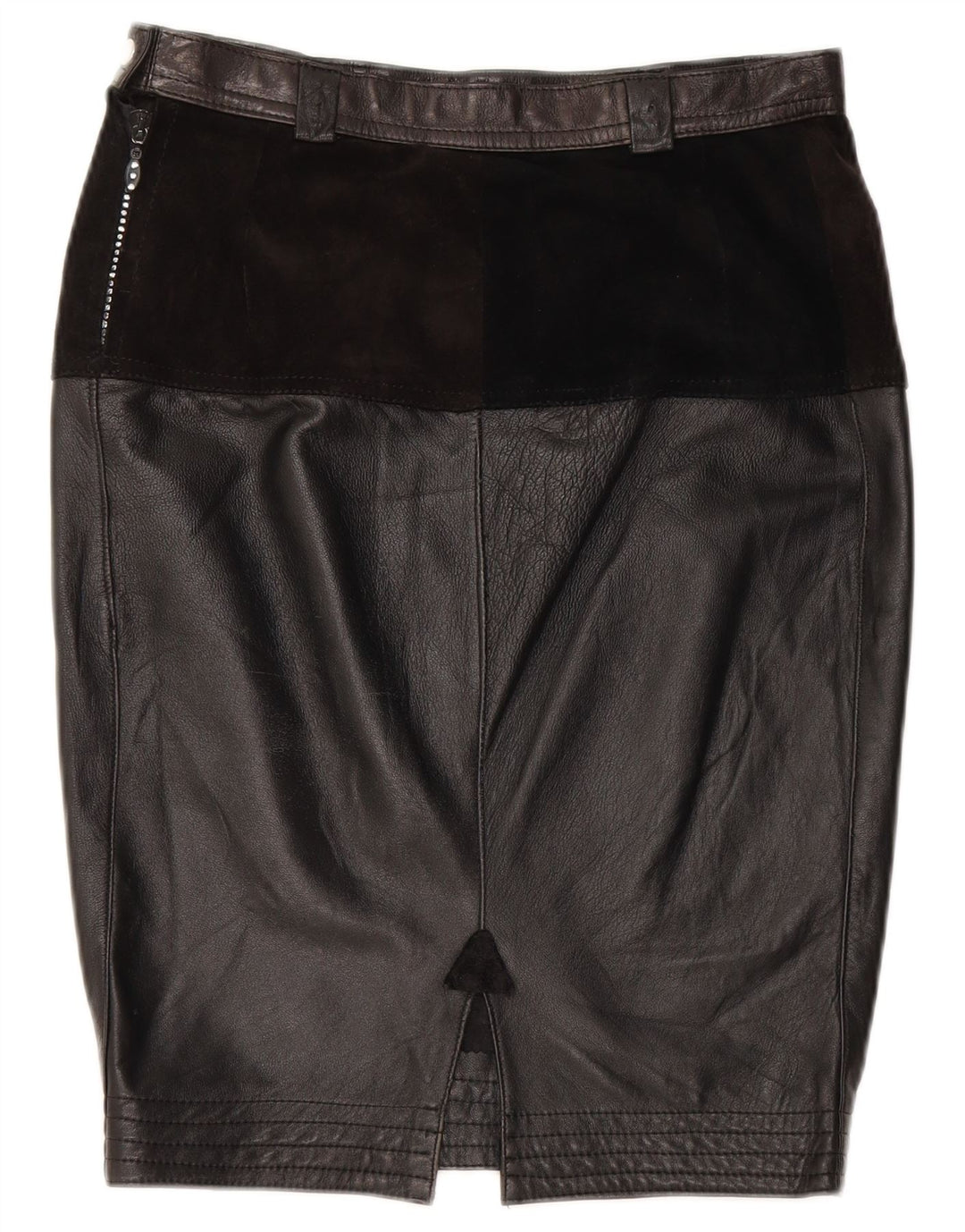 Γυναικεία Δερμάτινη Φούστα VINTAGE Medium W28 Μαύρη