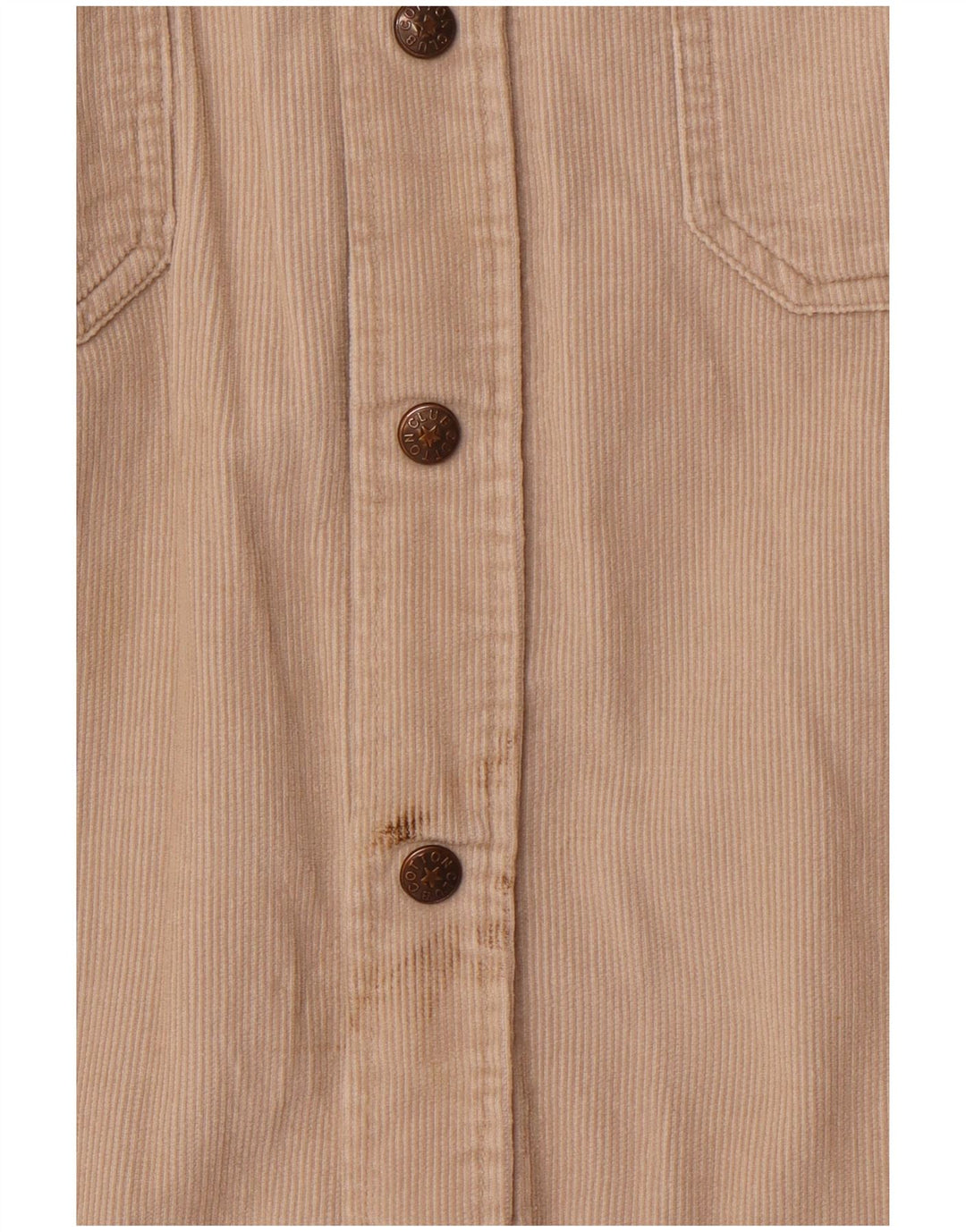 COTTON CLUB Ανδρικό Κοτλέ Πουκάμισο Μεγάλο Βαμβακερό Μπεζ