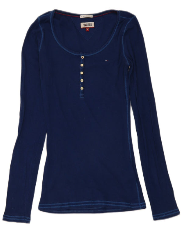 Tommy Hilfiger γυναικείο τοπ μακρυμάνικο UK 12 Medium Navy Blue